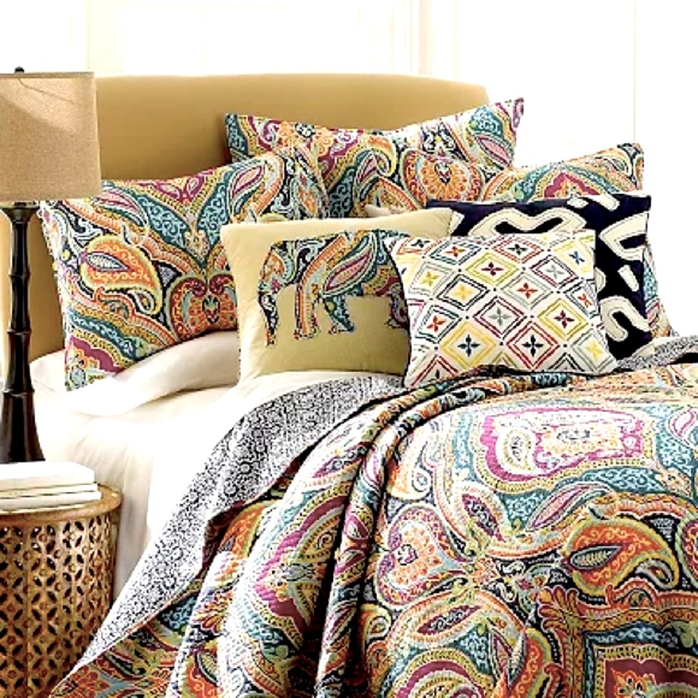Levtex Home Magnolia Quilt Set, NWOT,             Full/Queen 3-Piece Set